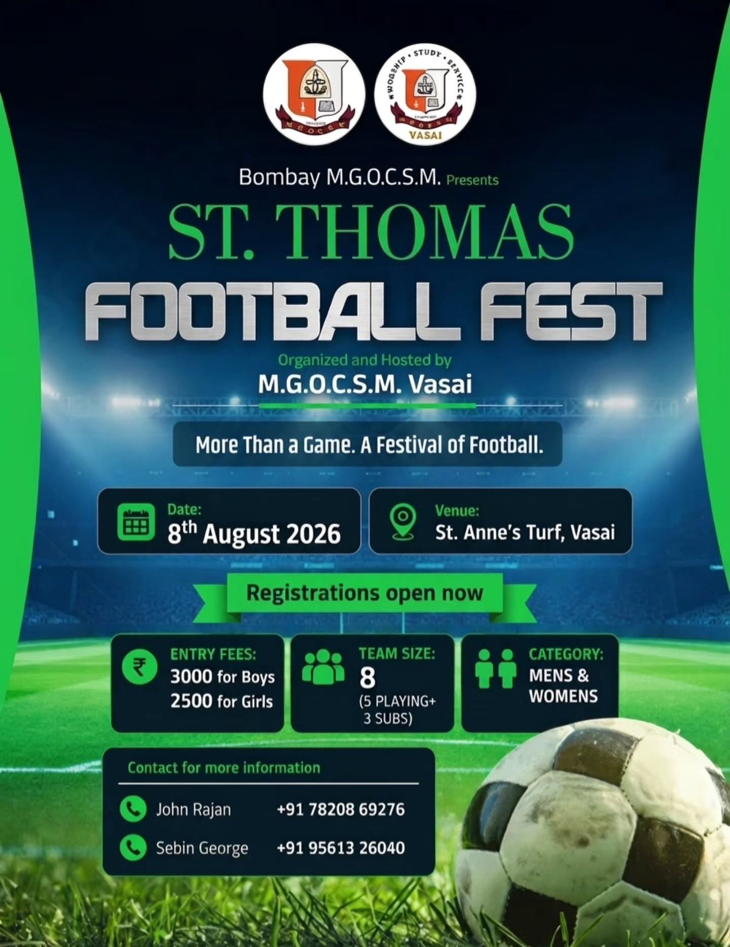 St. Thomas Football Fest 2026 Poster